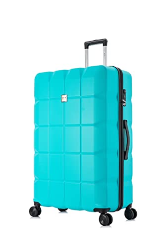 ATX Luggage Extra Large Suitcase Super Lightweight Durable ABS Hard Shell Suitcase with 4 Wheels and Built-in TSA Lock (Mint Green, 32 Inches,132 Liter)
