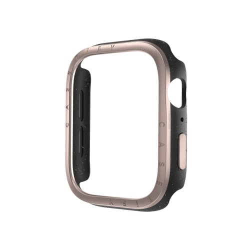 CASETiFY Impact Watch Case [Brushed Aluminium Bezel] Compatible with Apple Watch Series 4-6, SE - 44mm - Rose Gold