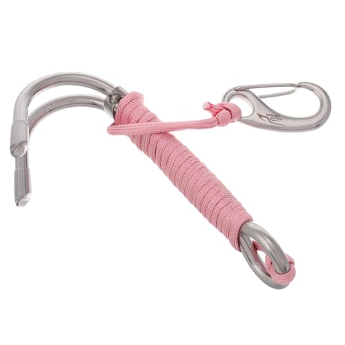 ifundom Diving Safety Hooks 316 Stainless Steel Submersible Hook Double Reef Lanyard