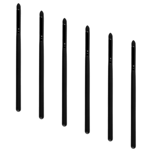 Image of Hopzab 6PCS Eyeliner Smudge Brushes, Sponge Tip Applicator Pencils, Professional Blending Tools for Eyeshadow and Eyebrows, Durable and Reusable Makeup Accessories