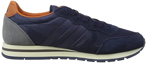 Image of Gola Men's Daytona Trainers, Navy Ash Moody Orange, 7 US