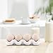 Flexzion Huevera Porcelana de 12 tazas, Soporte para Huevos, Bandeja para Huevos...