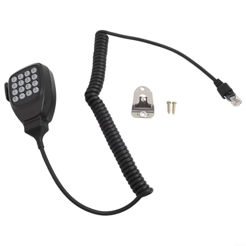 Micrófono de radio MC-59 diseñado para Kenwood TM271A TM281A TM471A TMD710A TMV71A con conexión RJ45 de 8 pines y transmisión de voz clara