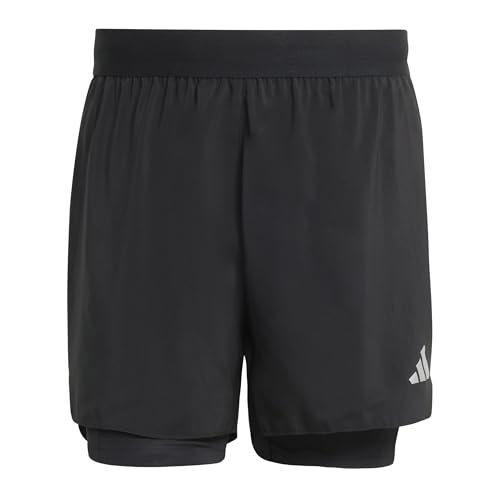 adidas Herren adi365 Running Essentials 2in1 Shorts, Black, S