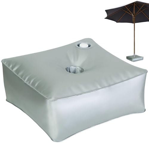 Umbrella Base Weight Bag fino a 24 l di acqua, con grande importazione ed esportazione, supporto per ombrellone, riempibile ad acqua, per esterni, giardino, terrazzo, 40 x 40 x 15 cm, 40 x 40 x 15 cm