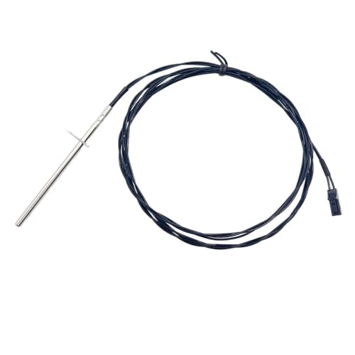 Zeroupshop Sonda termistor para estufa de pellets compatible con múltiples modelos 3-20-00744 Construcción de acero inoxidable fácil de instalar, rendimiento mejorado, aplicación versátil, negro, 10 x