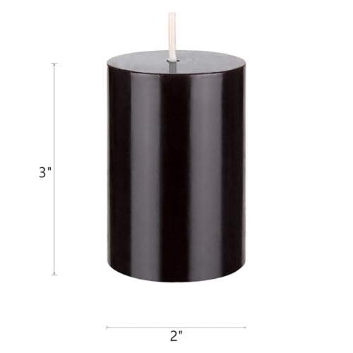 3 x 4 Inch Tritone Brown Scented Pillar Candle