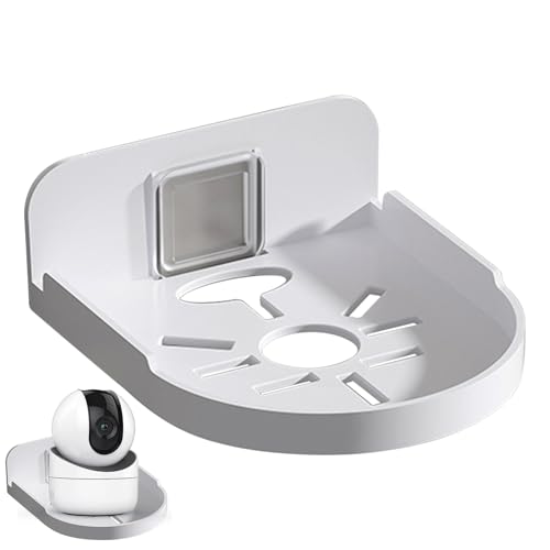 Soporte de pared adhesivo para cámara de vigilancia, soporte de cámara de disipación de calor inferior, soporte de monitor de bebé, fácil instalación, soporte de pared en el techo para altavoz