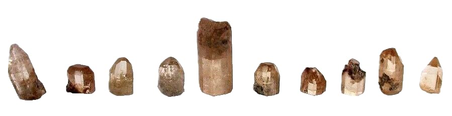 38.25 Carat 10 Golden Topaz Crystals Thomas Range Utah Specimen US59OTHF