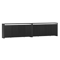 BELLEZE Sideboard Buffet Cabinet with Storage, Modern Credenza with Adjustable Shelves, Different Sizes