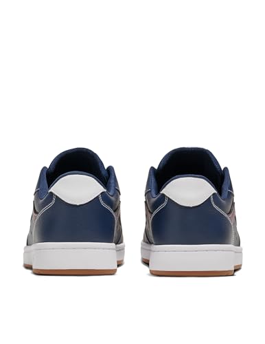 Vans Men's Ryland LS Shoe | Retro Court Sneakers with Tennis Inspired Fashion Details, Leather Dress Blues, 10