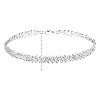 チョーカーチェーン ラインストーン シルバー　CCロゴ 楽天市場】≪Brand New≫ CHANEL Necklace Choker Silver ≪新品