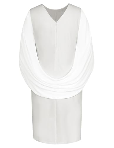 Image of Hanna Nikole Women Plus Size Chiffon Cape Dresses Ruffle Style Midi Bodycon Cocktail Dress