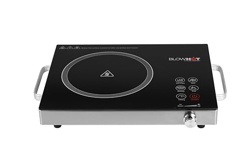 Image of BLOWHOT BL-400 2200-Watt Feather Touch Infrared Induction Cook Top (1 Year on Coil, PCB, Fan) - (Black)