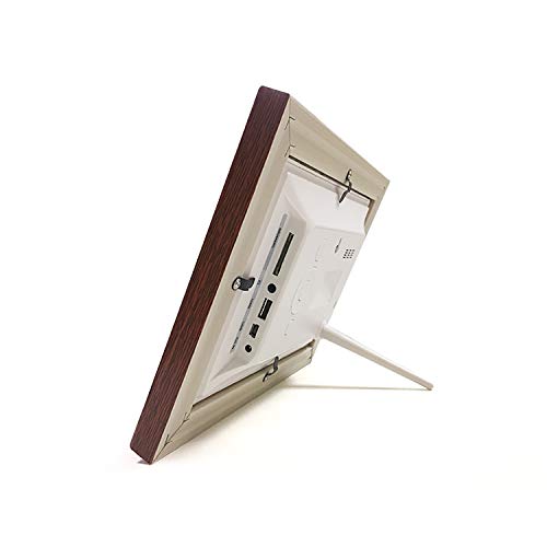 Image of XElectron 7 inch IPS LED Digital Photo Frame with HD Display, Auto-Rotate, Play Photos, Videos, Music and Slideshow with SD Card, USB Ports (Wooden)