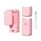 BTG All-in-One Set Silicone Protective Case for DJI Pocket 3 Accessories Parts Case Cover Protector (Pink)