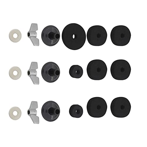 Toddmomy 18Pcs Drum Accessories Including Cymbal Felts Washers Sleeves for Boom Stands Durable Percussion Parts for Drum Maintenance and Replacement