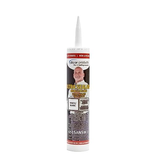 Dicor 651SANSW-1 Non-Leveling Ultra Sealant System, White, 10.1 Oz