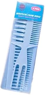 Set Of 8 Pieces Hair Care Combs Soft Flexible Plastic Hair Styling Comb For Scalp Care - Mauve