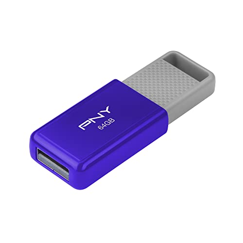 Clé USB PNY 2.0 64 Go compacte et robuste avec un design multicolore