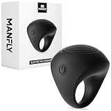 MANFLY Mini Massager, Waterproof Rechargeable Portable Body Massage Ball, Multifunctional Finger Massager, Black