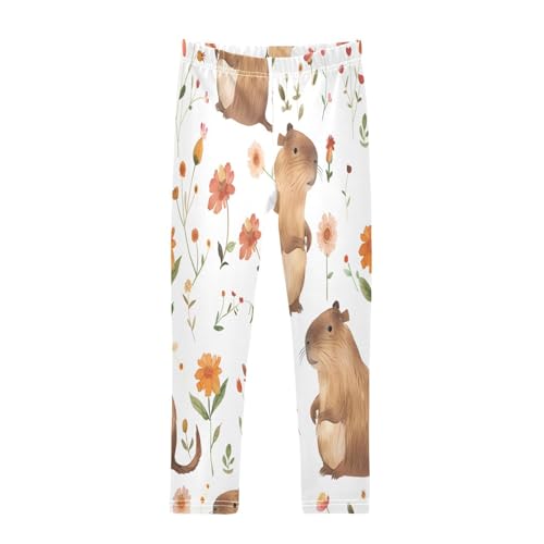 Bolaz Toddler Girls Leggings Printed Yoga Pants Leggings Lovely Capybara for Kids