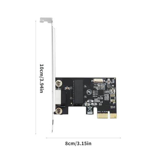 Tarjeta de red Gigabit PCIe Ethernet con chip RTL8111E, puerto RJ45, conexión 10/100/1000Mbps para escritorio miniatura 4
