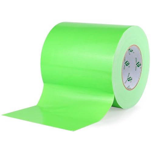 Image of BOMEI PACK 6inch Wide Green Duct Tape, Heavy Duty Strong Waterproof Industrial Color Duct Tape 9.0mil x 6inch x 60yds for Crafts, Home Improvement, Repairs, & Projects