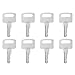 8 Pack 455 Ignition Keys for Heavy Equipment, Replacement Key Forklift Machinery, Durable Iron Spare Keys Compatible with Construction and Industrial Machines