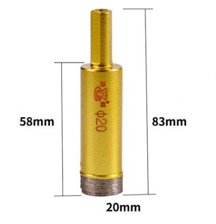 Yaowanguan Diamond Drill Bit Hole Saw Tools for Glass/Tile/Ceramic/Marble/Porcelain/Concrete/Granite Cutting Opening - Image 3