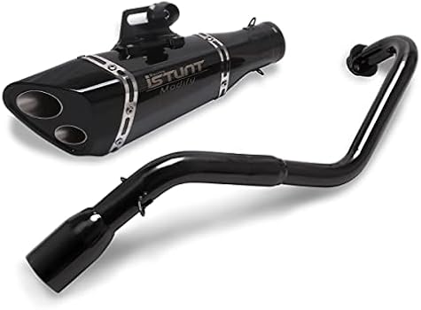 KAJIMOTOR Motorcycle Full Exhaust Slip on Muffler Motorcycles Silencer Tail  Link Midpipe Header System for Honda Grom 125 Msx125 2013 2014 2015 2016 ...