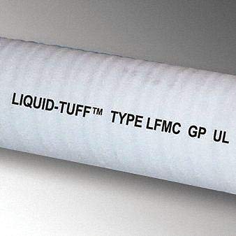 Liquatite Gray Flexible Metallic Liquid Tight Conduit, 6200 Series, 3/4" Conduit Size, 100 ft. Length - 6203-30-00