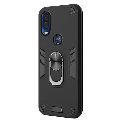 Image of amazon basics Basic Case for Motorola One Vision 4G (Polycarbonate, Thermoplastic Polyurethane Black)