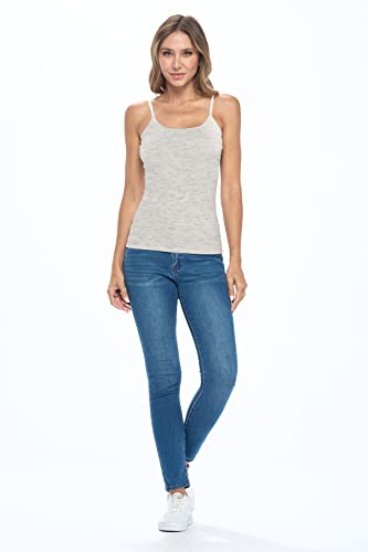 Image of Natural Uniforms Women's Camisole Tank Top-Breathable Cotton Stretch