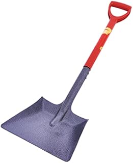 Amtech U1310 Metal Coal Hand Shovel with Wooden Handle for Scooping Coal and Ashes