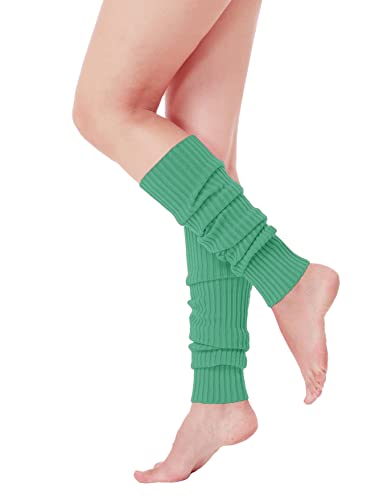Image of v28 Women Warm Leg Warmers 80s Retro Party Costume Knit Ballet Neon Long Socks