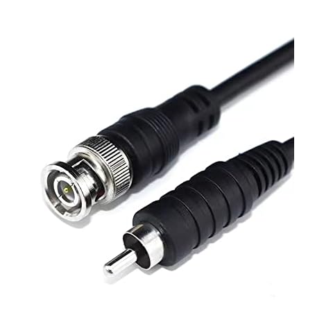 supmory BNC Male to RCA Male Adapter Cable 75 Ohm Coaxial Composite Video Connector Jack Converter Adaptor Composite Video Cable Cover