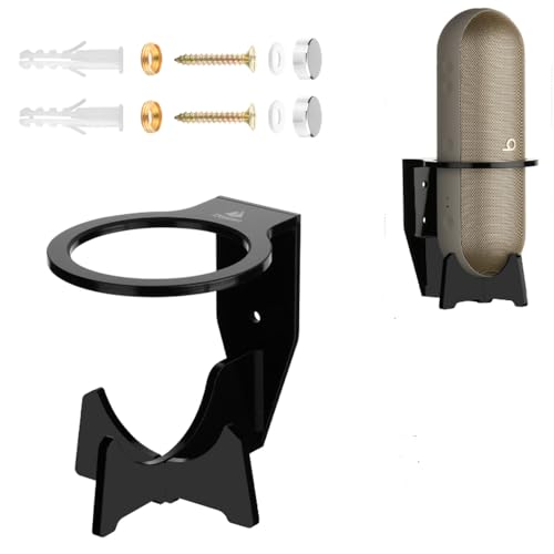 Coyktonty Acrylic Speaker Wall Bracket/Wall Mount Bracket for Beats Pill 2024 Speakers,Duty Speaker Mount Mounting Brackets,Holder Display Wall Shelf for Beats Pill (Black)