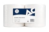 Bobina de Papel Industrial de Pasta de celulosa Blanco 100% | Pack de 2 unidades