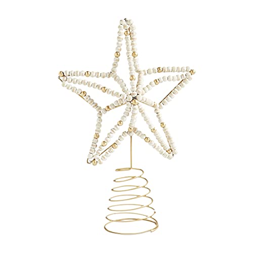 Mud Pie Beaded Star Tree Topper, 13.5