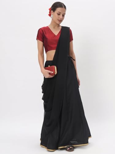 Image of studio rasa Women's Silk Blend Stretchable Blouse for Festive Wedding Party
