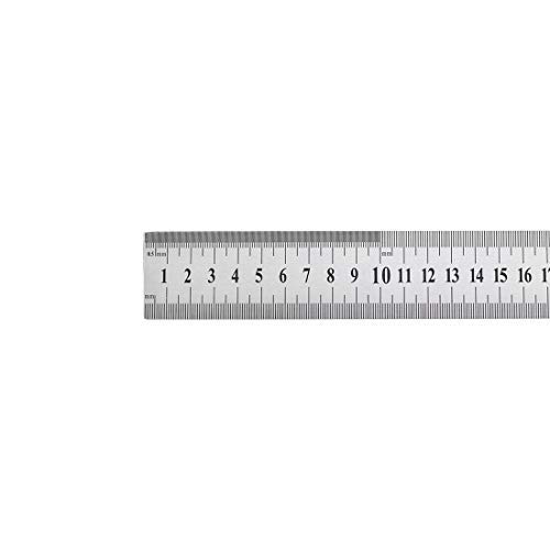 Regla Metálica Toledo De 150 Mm - Acero Inoxidable, Una Cara, Fácil De Guardar, Ideal Para Manualidades Y Oficina