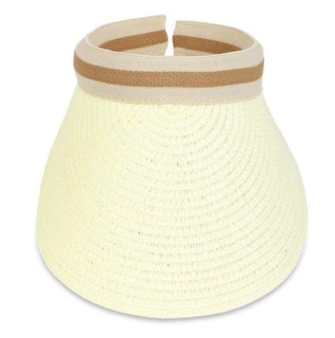 Image of Straw Sun Visor for Women
