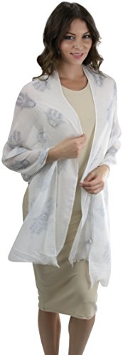 ToBeInStyle Women's Handprint Henna Lightweight Crinkle Scarf2