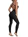 Amitafo Pantalones Mono de Yoga Fitness para Mujer Deportiva Jumpsuit Sin Mangas Halter Leggings