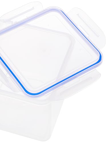 Image of Aristo Lock & Fresh 203 Plastic Storage Container For Storing grains, pulses, rice, wheat etc - 2150 ML - Set of 3 Transparent Clear (15.5 x 15.5 x 14.5cm)