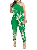 BDAILKA 2 Piece Sets for Women Casual 2 Piece Outfits Off Shoulder Pullover Shirts Sets Pantsuit for Women (Green,XXL)
