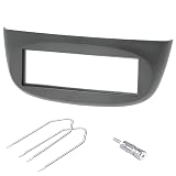 Sound-way Zestaw do montażu radia samochodowego, ramka przednia 1 DIN, adapter antenowy, klucze demontażowe, kompatybilny z Renault Twingo, Wind 2 II