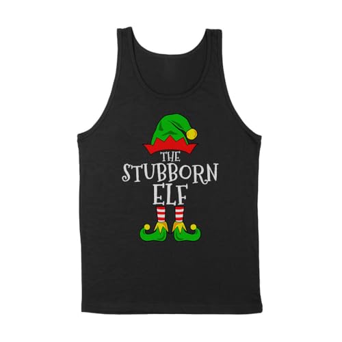 The Stubborn Elf Tank Top Unisex Medium Black