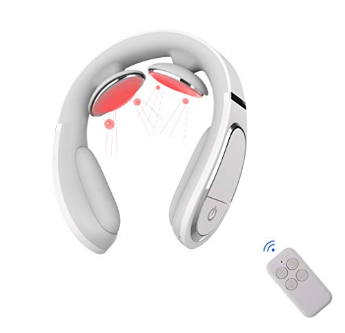 Neck Massager,Intelligent Portable Neck Massage with Heat Cordless,3 Modes 15 Levels Smart Deep Tissue Trigger Point Massage Use at Home,Outdoor,Office,Car